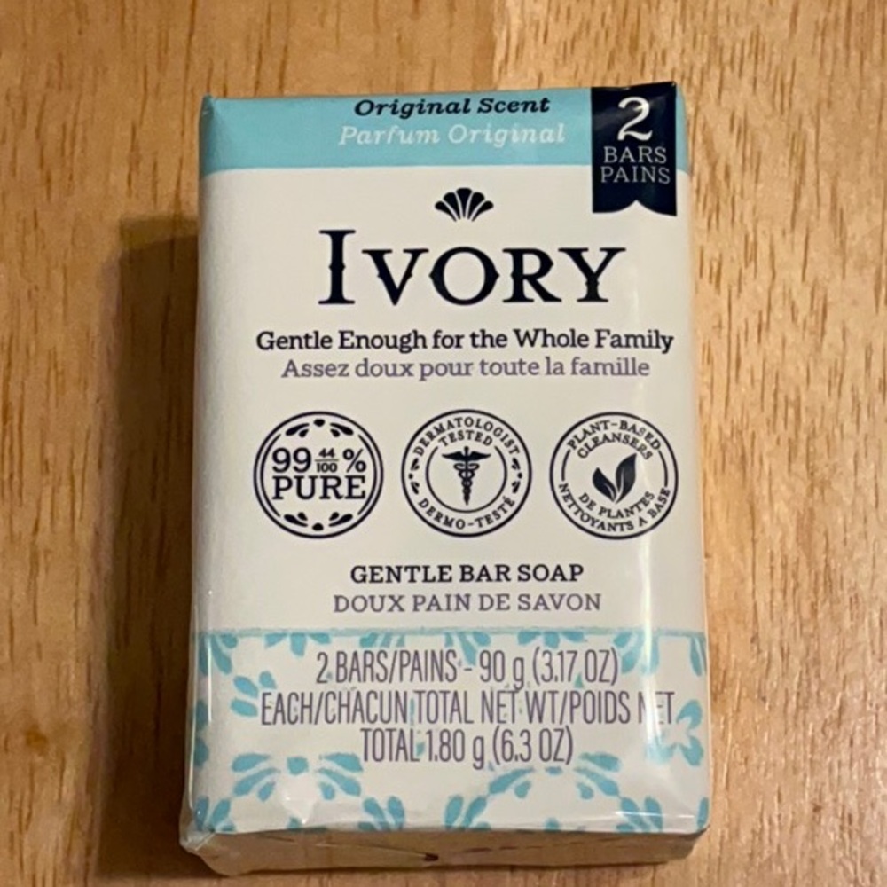 Ivory Palm Size Gentle Bar Soap - White - Picture 2 of 7